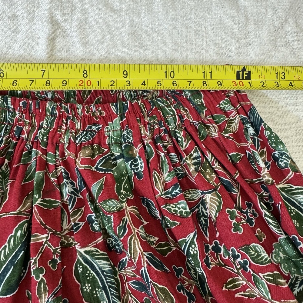 Women's Bohemian Tiered Patchwork Midi Skirt Size XS Gypsy Hippie Square Dance - Picture 3 of 5